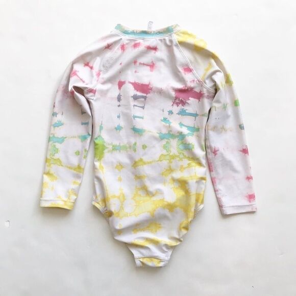 Old Navy tie dye rash guard swimsuit VGUC XS(5T) - Picture 4 of 5